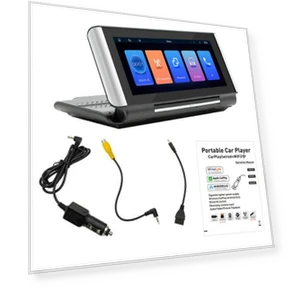 Foldable Portable Car MP5 Player — Vehicle Phone Holders