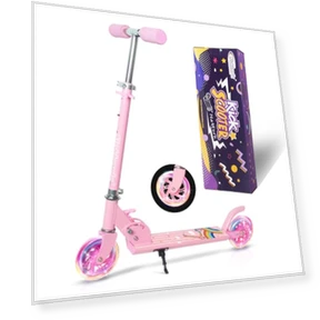 Kids Kick Scooter with Light Up Wheels — Push Scooters, Nattork