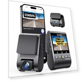 Dual Dash Cam — Dashboard Cameras, VIOFO