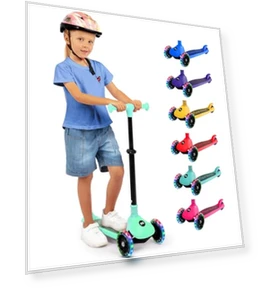 3 Wheel Foldable Kids Scooter — Push Scooters, SereneLife