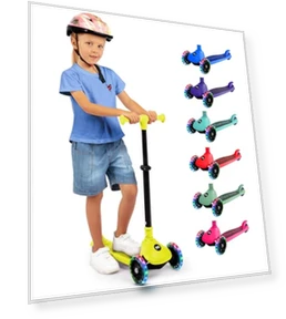 3 Wheel Foldable Kids Scooter — Push Scooters, SereneLife