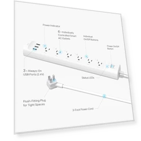 Smart Wi-Fi Power Strip — Power Solutions & Surge Protection, TP-Link