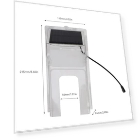 Transparent Solar Powered Doorbell Rain Cover — Full Car