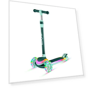 3-Wheel Kids Scooter with Multi-Color Lights — Pedal Cars, Lifemaster