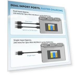 Intelligent Battery with Display Two-Way Charging Hub — Batteries, Aovee