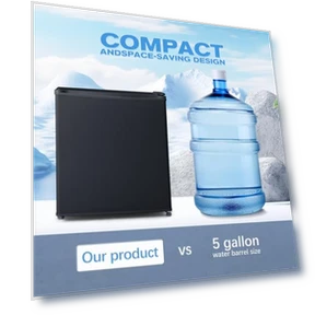Mini Fridge with Compact Freezer — Mini Fridges, Tehanld