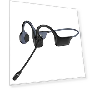 Open-Ear Bone Conduction Headphones with Mic — Over-Ear Headphones, Hostena