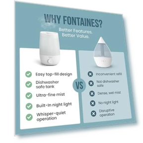 Top-Fill Cool Mist Humidifier — Air Moisturizers, Fontaines Luxury
