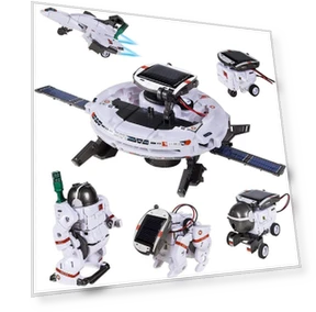 6 in 1 Science Experiment Solar Robot Toy — Solar Power, Binchi Fitness