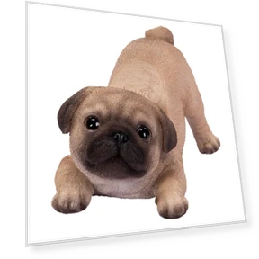 Folding Pug Smartphone Stand Doll Figure Ornament — Stands, Arkadia Japan