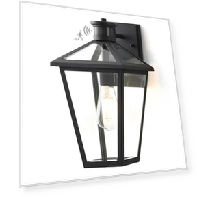Outdoor Wall Lantern with Motion Sensor — Outdoor Security & Flood Lighting, GOALPLUS