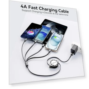 Retractable Multi Charging Cable — Cables, Minlu