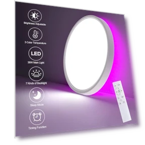 RGB Smart Ceiling Light — Overhead Lighting, HENTAG