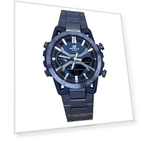 Analog Digital Cool Blue Edition Smartphone Link Watch — Men's Timepieces, Casio