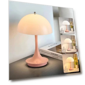 LED Mushroom Table Lamp — Study & Desk Lighting, Dream Garage