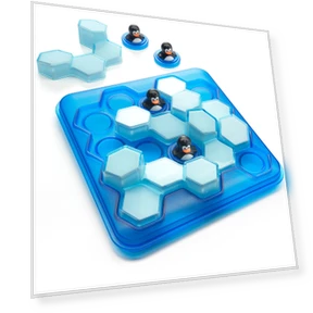 Penguin Pool Party Brain Training Puzzle Board Game — Assembly & Disentanglement Puzzles, nicoJAPAN