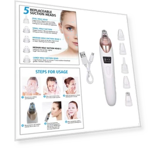 Rechargeable Vacuum Suction Tool for Pore Extraction — Blackhead & Blemish Removers, Handy Hobbies