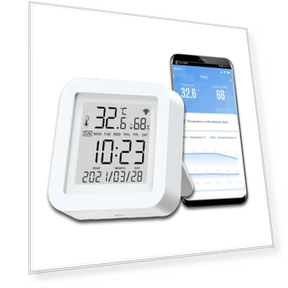 Smart WiFi Temperature and Humidity Monitor — Home Climate Control, Zen-Japan Electronics