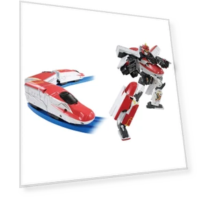 Transforming Robot Shinkansen Shinkalion Z E6 Komachi Red — Interactive Figures & Robots, Hidden Nest