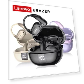 Wireless Bluetooth Headphones — Over-Ear Headphones, Lenovo
