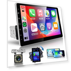 1DIN Car Stereo with Rotatable Touch Screen — Stereo Receivers, Zen-Japan Electronics