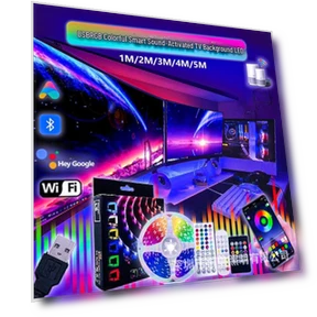 Colorful LED Strip with Sound Activation — LED Strips, TrendVibeCN