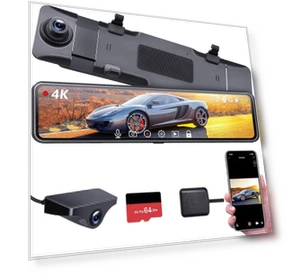 Dual Camera Dash Cam — Rearview Cameras for Cars, SAMURAI STYLE