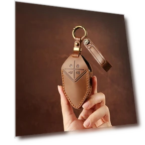 Genuine Leather Smart Key Cover — Key Holders & Accessories, GearUp AutoMoto