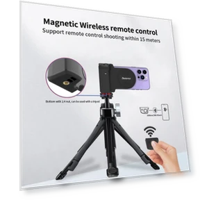 Universal Bluetooth Shutter Smartphone Camera Handle Grip — Selfie Sticks, AE Selection
