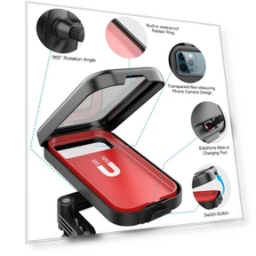 Universal Motorcycle Bike Mobile Phone Holder — Dashboard Installation Kits, AE Selection
