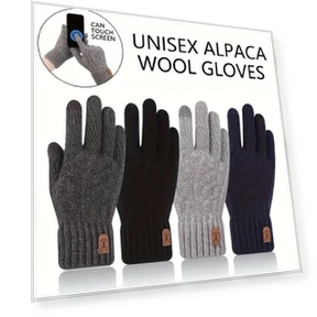 Winter Wool Gloves with Touchscreen — Cold Weather Gloves, Shoes Arena