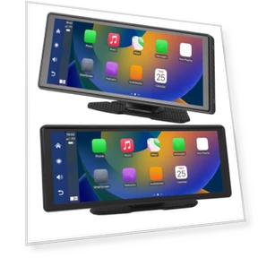 Wireless Touchscreen Carplay with Dashboard Panel — Stereo Receivers, Kayomart