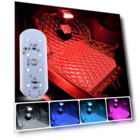 8-LED Car Mood Interior Light — Light Kit, Modern Home Furnishing