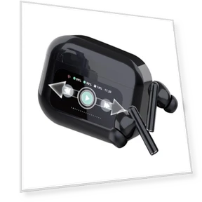 Bluetooth Earbuds with Touch LCD Display — In-Ear Headphones, Kayomart
