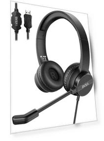 Business USB Headset with Microphone — Headsets, EKSA