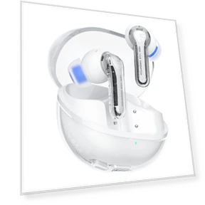 Clear Wireless Bluetooth Earbuds — In-Ear Headphones, SOUNDPEATS