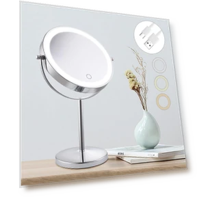LED Vanity Mirror with Touch Panel — Handheld, Cerdeco