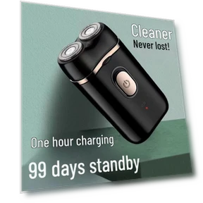 Rechargeable Electric Shaver — Replacement Heads, Global Finds