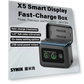 Smart Charging Box LCD Display Battery Charger Two Bay Fast Charge Case — Chargers, AE Selection