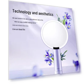 Smart Light Makeup Mirror — Handheld, AMIRO
