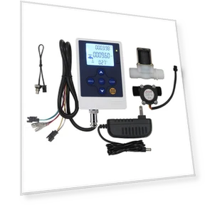 Water Flow Control LCD Display Flow Sensor Meter with Solenoid Valve — Flow Switches, DOKI DOKI MARKET form NIPPON