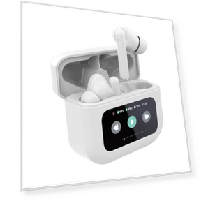 Wireless Bluetooth Headphones with Touch LCD Display — Over-Ear Headphones, Meisei