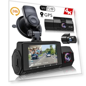 4K Dash Cam with GPS and WiFi — Dashboard Cameras, LIAESMART
