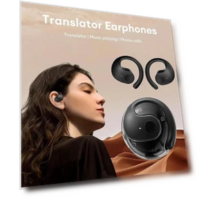 Bluetooth AI Wireless Earbuds with Real-Time Translation — Language Translators, Good Household Items