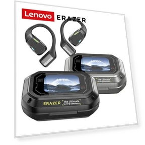 Bluetooth Headphones with AI Noise Cancellation — Over-Ear Headphones, Lenovo