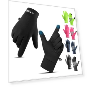 Unisex Winter Touchscreen Waterproof Gloves with Velvet Lining — Gloves & Mittens, All 4 Hair Care