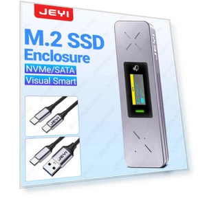 Visual Smart M.2 NVMe / SATA SSD Enclosure — Enclosures, JEYI