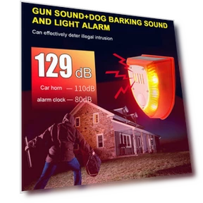 Waterproof Warning Lamp with Motion Sensor — Outdoor Security & Flood Lighting, Good Household Items