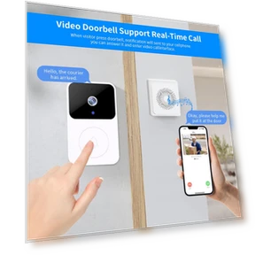 Wireless Doorbell with Camera — Smart Home Security, Good Household Items
