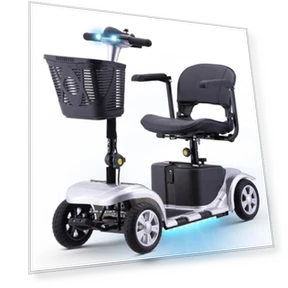 4 Wheels Electric Mobility Scooter — Rolling Walkers, DOUBLE GLOBAL INC